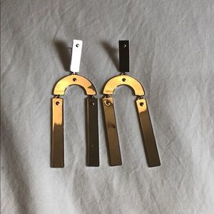 Henri Bendel Silver Statement Earring